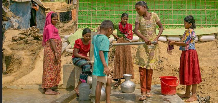 Coronavirus will devastate vulnerable populations like the Rohingya families living in Cox’s Bazar, Bangladesh. Photo by UN Women/ Allison Joyce  CC BY-NC-CD 2.0