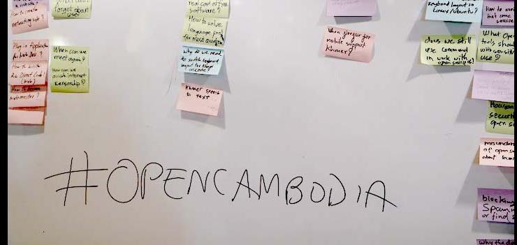 The conference used the energy & knowledge of Cambodia’s open source community at resolving problems in development [photo: Faine Greenwood]