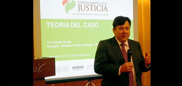 EWMI provided oral litigation training to 61 judicial officers in Guayaquil.