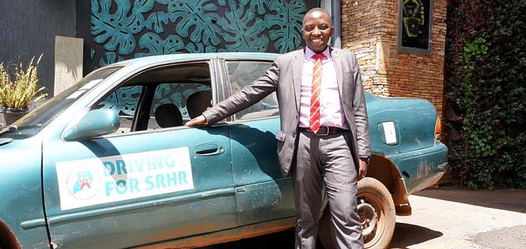 During the national COVID lockdown, Kuraish relied on his car to deliver HIV medication and food to young people living with HIV