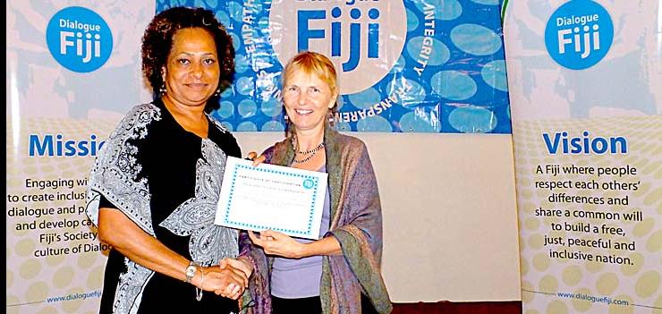 EWMI and Dialogue Fiji supported training to coordinate and lead group exercises based on locally derived case studies that are designed to further enhance dialogue facilitation skills and abilities of participants.