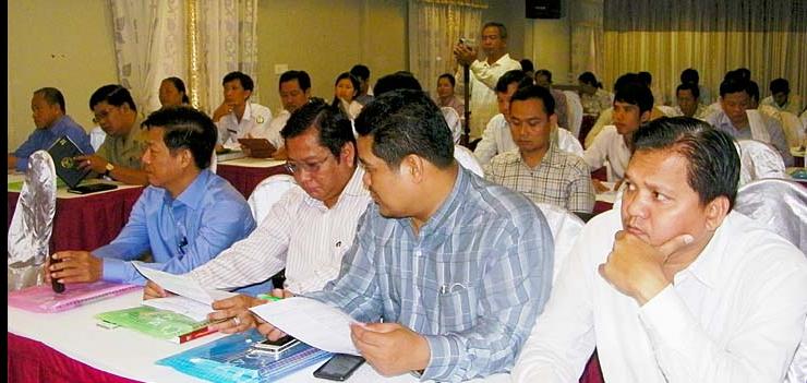 Cambodian Ministry of Health provincial officials join with judges and prosecutors to plan a common response to the problem of counterfeit and substandard drugs, and illegal drug services.