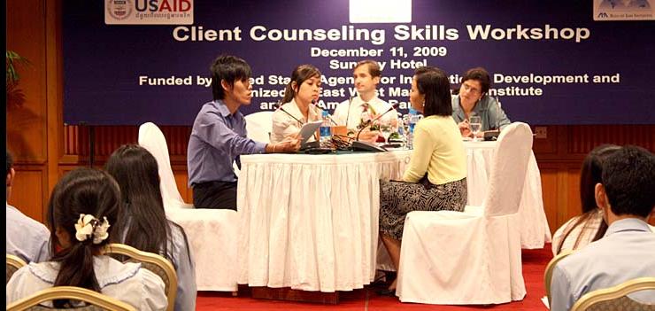 Law students attended client counseling skills workshops prior to competition (2009).