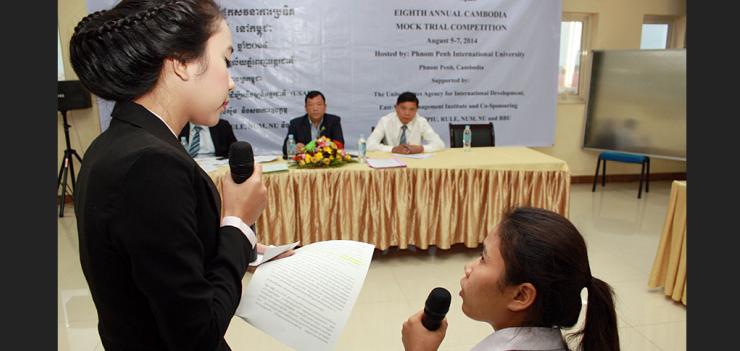 Mock Trial competitions were held as part of PRAJ 2's legal education program.