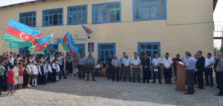 Residents of the Niyazabad community of Khachmaz rayon celebrated the successful addition of two new rooms for the village school